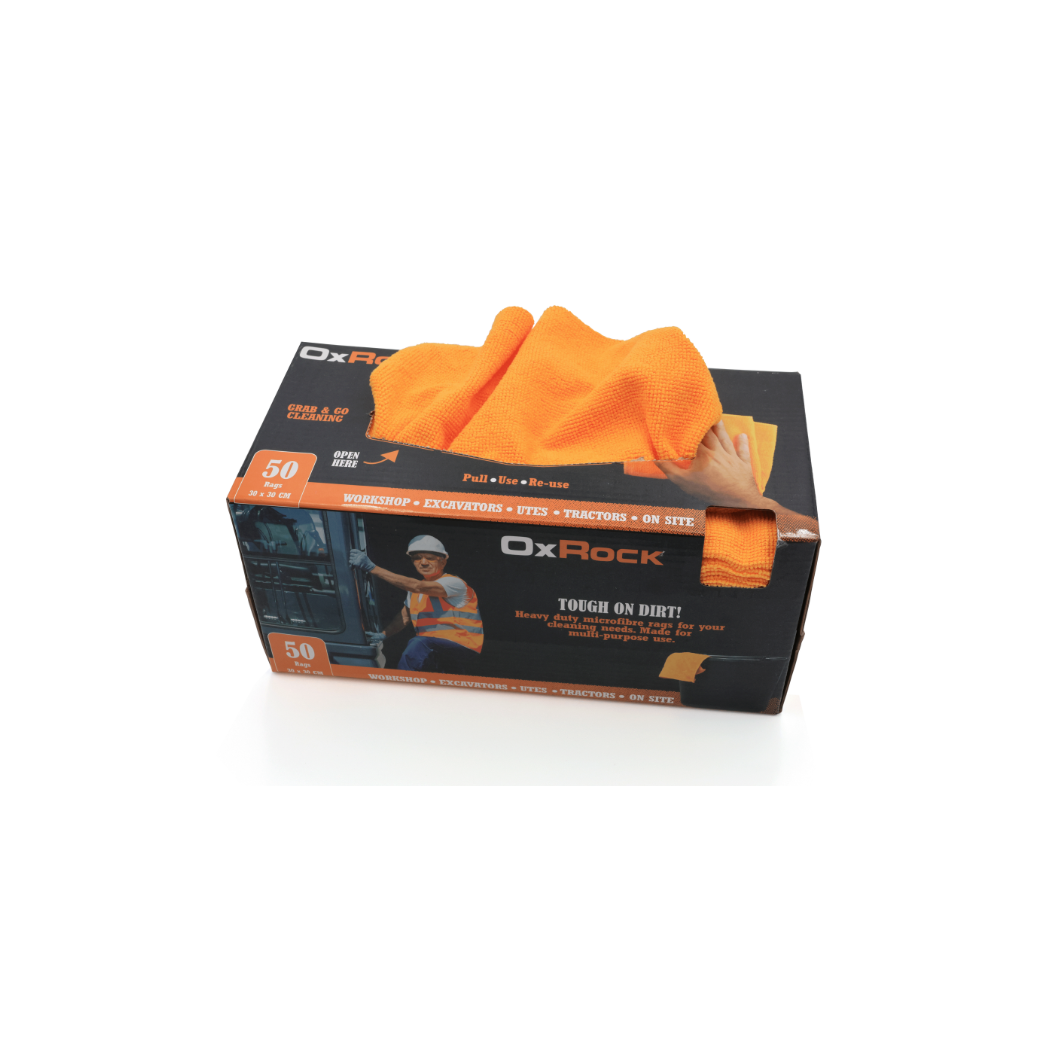 OXROCK HEAVY DUTY MICROFIBRE RAGS