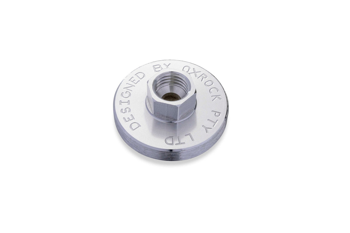 OxRock screw thread adapter with a durable metal design for grease guns.